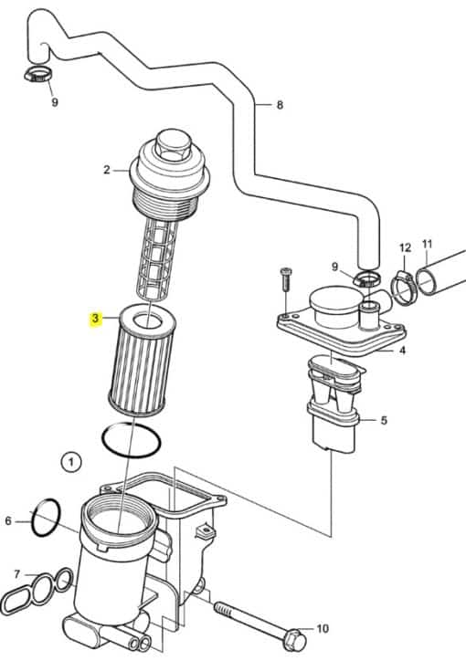 REC8692305 - Filtre à huile Volvo Penta 8692305