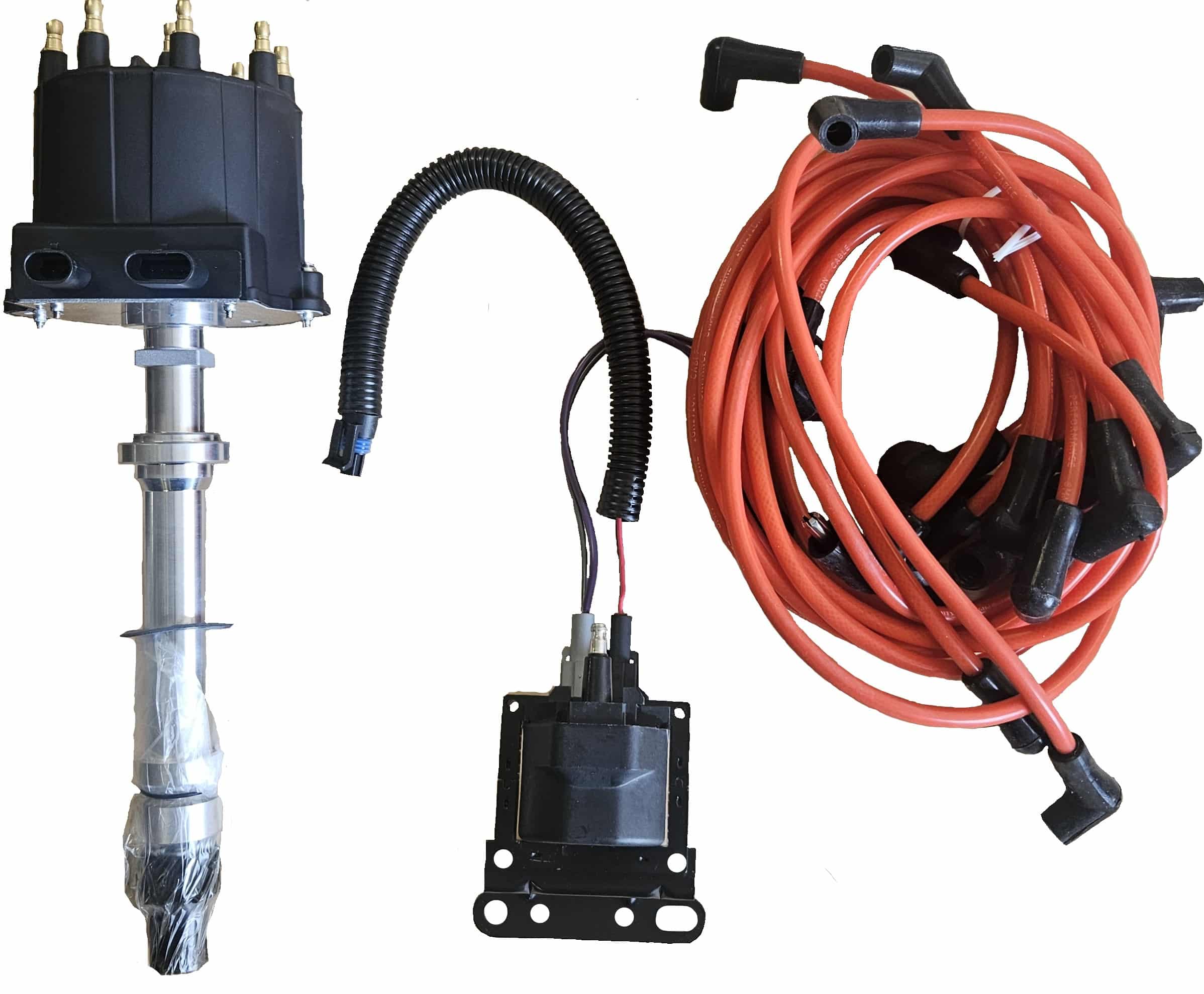 Kit allumage électronique GM V8 5.0L - 5.7L – H.E.I Permet de remplacer un allumage conventionnel par un allumage électronique bien plus fiable .