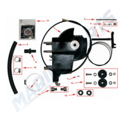 KIT CONVERSION OMC COBRA - MERCRUISER ALPHA ONE G2 Avec ce kit, vous pouvez simplement convertir votre ancienne embase cobra  Cobra en  Mercruiser Alpha One Gen. 2.